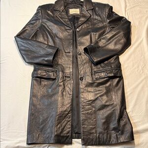 Lord & Taylor Black Leather Outerwear